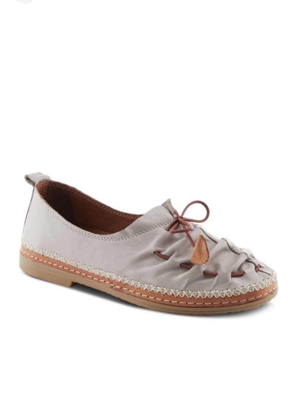 Spring Step Berna Leather Loafers Shoes in Taupe - 7